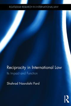 Couverture de l’ouvrage Reciprocity in International Law