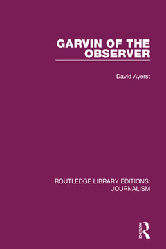 Couverture de l’ouvrage Garvin of the Observer