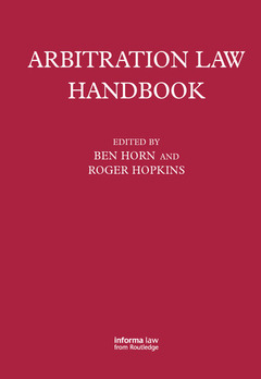 Cover of the book Arbitration Law Handbook