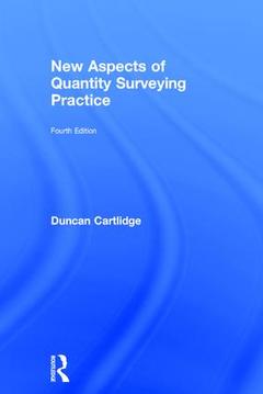 Couverture de l’ouvrage New Aspects of Quantity Surveying Practice