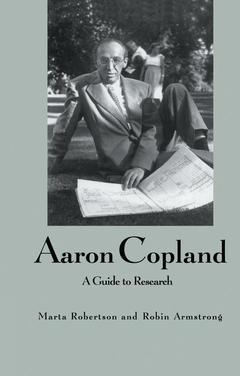 Couverture de l’ouvrage Aaron Copland