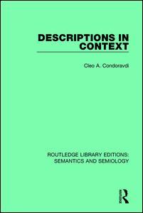 Cover of the book Descriptions in Context
