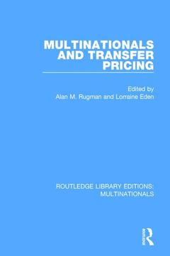 Couverture de l’ouvrage Multinationals and Transfer Pricing
