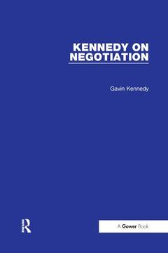 Couverture de l’ouvrage Kennedy on Negotiation