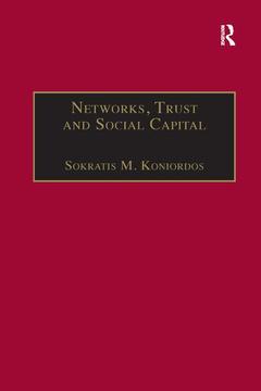 Couverture de l’ouvrage Networks, Trust and Social Capital