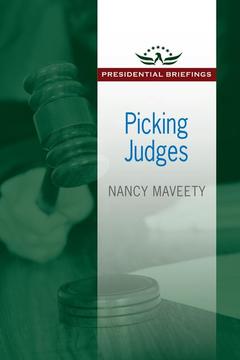 Cover of the book Picking Judges