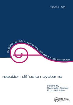 Couverture de l’ouvrage Reaction Diffusion Systems
