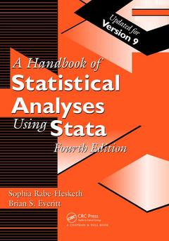 Couverture de l’ouvrage Handbook of Statistical Analyses Using Stata