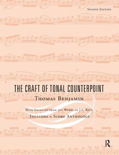 Couverture de l’ouvrage The Craft of Tonal Counterpoint
