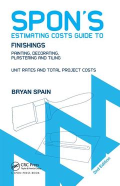 Couverture de l’ouvrage Spon's Estimating Costs Guide to Finishings