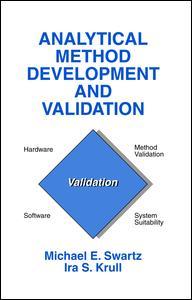Couverture de l’ouvrage Analytical Method Development and Validation