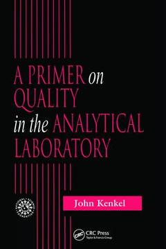 Couverture de l’ouvrage A Primer on Quality in the Analytical Laboratory
