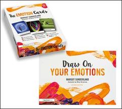 Cover of the book Draw On Your Emotions book and The Emotion Cards