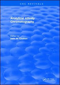 Couverture de l’ouvrage Analytical Affinity Chromatography