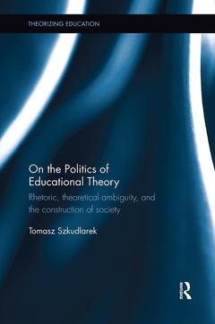 Cover of the book On the Politics of Educational Theory