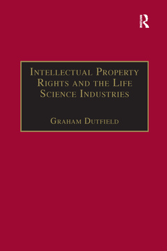 Couverture de l’ouvrage Intellectual Property Rights and the Life Science Industries