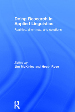 Couverture de l’ouvrage Doing Research in Applied Linguistics