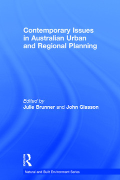 Couverture de l’ouvrage Contemporary Issues in Australian Urban and Regional Planning
