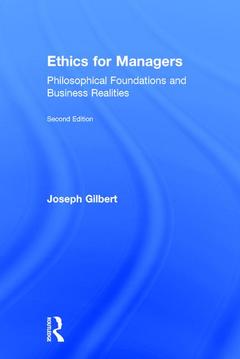 Couverture de l’ouvrage Ethics for Managers
