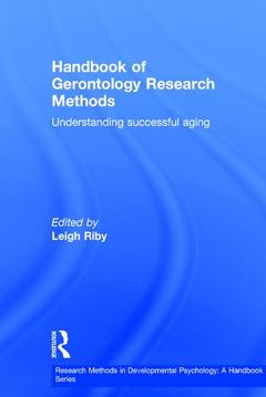 Couverture de l’ouvrage Handbook of Gerontology Research Methods