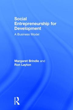 Couverture de l’ouvrage Social Entrepreneurship for Development