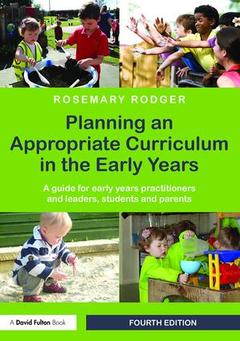 Couverture de l’ouvrage Planning an Appropriate Curriculum in the Early Years