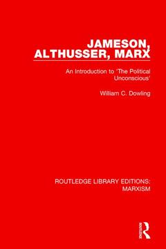 Couverture de l’ouvrage Jameson, Althusser, Marx (RLE Marxism)