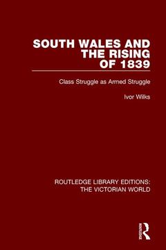 Couverture de l’ouvrage South Wales and the Rising of 1839