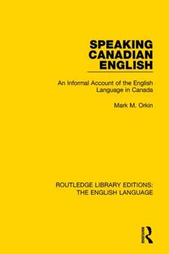 Couverture de l’ouvrage Speaking Canadian English