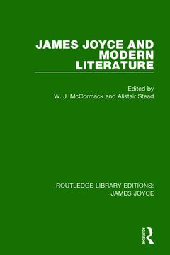 Couverture de l’ouvrage James Joyce and Modern Literature