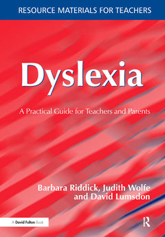 Couverture de l’ouvrage Dyslexia
