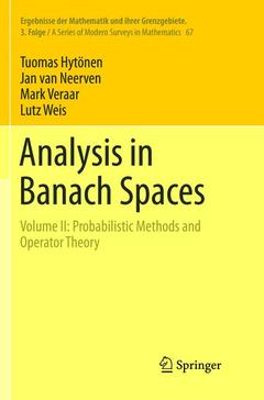 Couverture de l’ouvrage Analysis in Banach Spaces