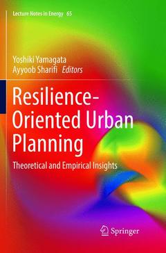 Couverture de l’ouvrage Resilience-Oriented Urban Planning