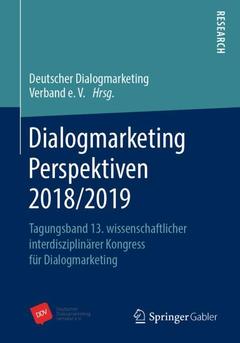 Cover of the book Dialogmarketing Perspektiven 2018/2019