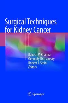 Couverture de l’ouvrage Surgical Techniques for Kidney Cancer 