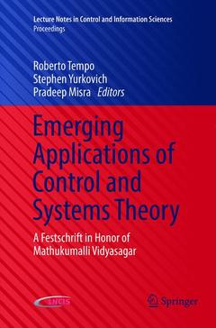 Couverture de l’ouvrage Emerging Applications of Control and Systems Theory