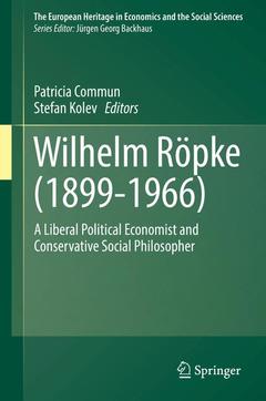 Couverture de l’ouvrage Wilhelm Röpke (1899–1966)