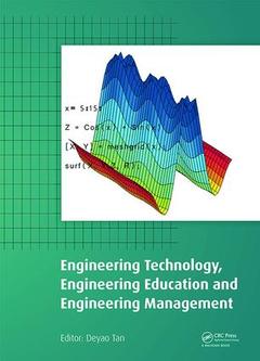 Couverture de l’ouvrage Engineering Technology, Engineering Education and Engineering Management
