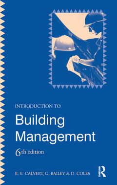 Couverture de l’ouvrage Introduction to Building Management