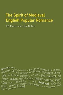 Couverture de l’ouvrage The Spirit of Medieval English Popular Romance