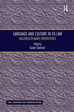 Cover of the book Language and Culture in EU Law