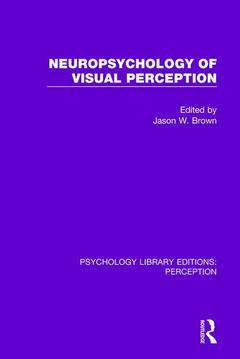 Couverture de l’ouvrage Neuropsychology of Visual Perception