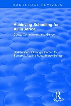 Cover of the book Achieving Schooling for All in Africa