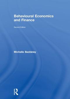 Couverture de l’ouvrage Behavioural Economics and Finance