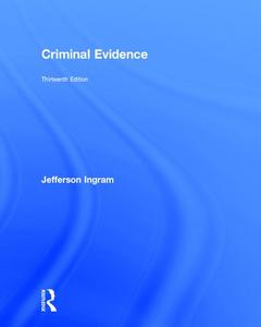 Couverture de l’ouvrage Criminal Evidence