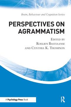 Couverture de l’ouvrage Perspectives on Agrammatism