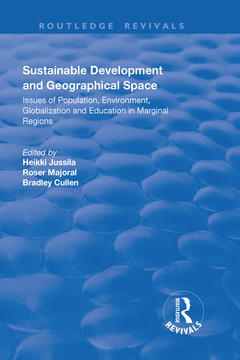 Couverture de l’ouvrage Sustainable Development and Geographical Space
