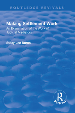 Cover of the book Making Settlement Work