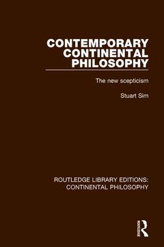 Couverture de l’ouvrage Contemporary Continental Philosophy