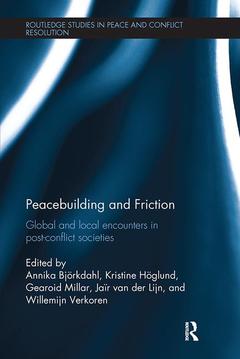 Couverture de l’ouvrage Peacebuilding and Friction